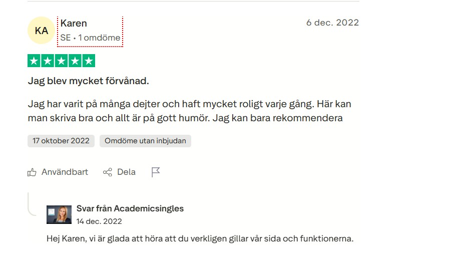 Positiv Academic Singles recension 1