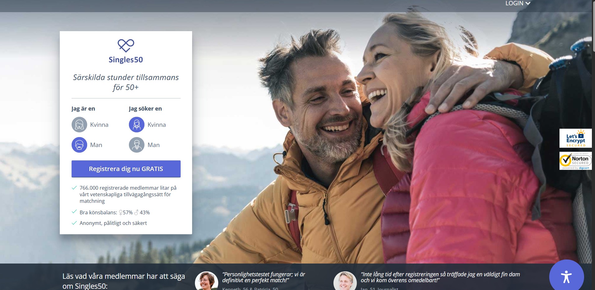 Singles50 Suomi etusivu
